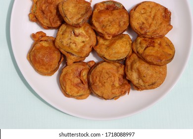 Brinjal Pakora, Crispy Eggplant Fritters, Indian Food