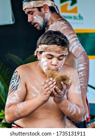 Brisbane, Australia : Aboriginal Children Perform Traditional Arts At A Festival In Brisbane, Australia (11/2007) .