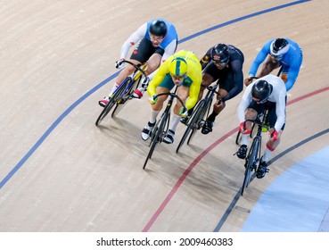 Perlawanan Basikal Di Velodrome India 2017