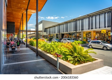 Brisbane, Australia - Feb 13, 2021: Orion Springfield Central Shopping Mall