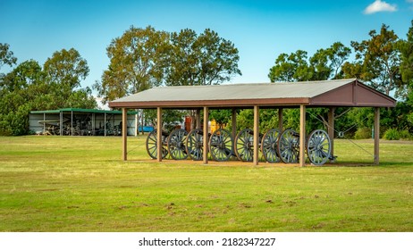 Brisbane, Australia - Jul 24, 2022: Old Military Base Buildings At Fort Lytton