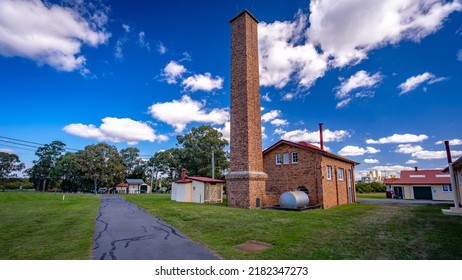 Brisbane, Australia - Jul 24, 2022: Old Military Base Buildings At Fort Lytton