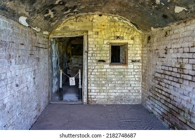 Brisbane, Australia - Jul 24, 2022: Old Military Base Buildings At Fort Lytton