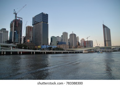 Brisbane, Australia - July 27, 2017: Brisbane Square And 1 William Street At Dusk