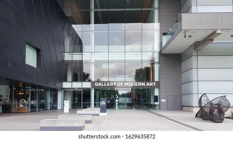 Brisbane, Australia - Nov 2019: Entrace Of The Gallery Of Modern Art. It Is An Art Museum Located In The South Bank Precinct Of Brisbane, Queensland. Cutting-edge Australian & International Artwork.