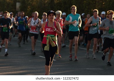 BRISBANE, AUSTRALIA - SEPTEMBER 02 : Unidentified Runners  Participating In The 'Bridge To Brisbane'Â� Charity Fun Run On September 02, 2012 In Brisbane, Australia.