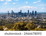 Brisbane City from Mount Coot-Tha, Queensland, Australia	