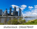 Brisbane City from South Bank, Queensland, Australia	