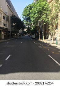 Brisbane Elizabeth Street During Covid Lockdown Peaceful Street