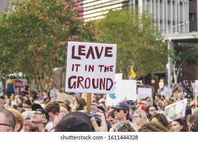 Brisbane, Queensland / Australia - 01 11 2020: Climate Protests, All Ages Climate Action Strike, Scott Morrison, Australian Bushfires