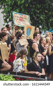 Brisbane, Queensland / Australia - 01 11 2020: Climate Protests, All Ages Climate Action Strike, Scott Morrison, Australian Bushfires