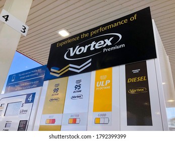 Brisbane, Queensland / Australia - 08 07 2020:  Service Station Vortex Premium In Brisbane Australia