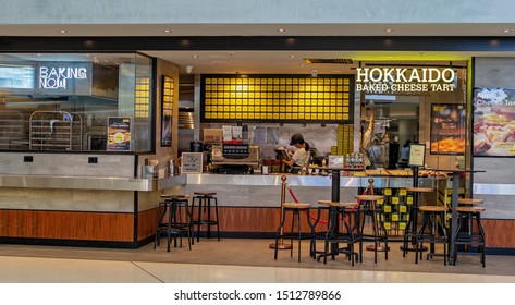 Brisbane, Queensland, Australia: 23rd September 2019: Hokkaido Baked Cheese Tart Shop At Westfield Garden City Shopping Centre