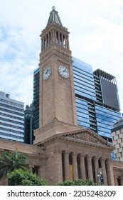 Brisbane, Queensland Australia 31 03 2022: View Of The Brisbane Skyline On A Sunny Day. This Was During The Covid 19 Pandemic.