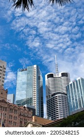 Brisbane, Queensland Australia 31 03 2022: View Of The Brisbane Skyline On A Sunny Day. This Was During The Covid 19 Pandemic.