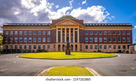 Brisbane, Queensland, Australia - Aug 27, 2022: The University Of Queensland Medical School Building