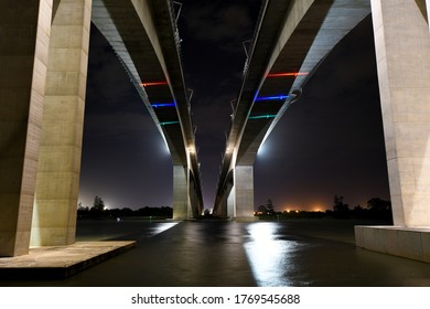 Brisbane, Queensland, Australia - June 5 2018: Sir Leo Hielscher Bridges