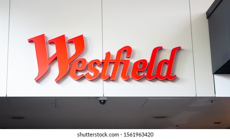 Brisbane , Queensland / Australia - November 11th 2019: Brisbane Shopping Mall, Westfield Garden City Sign