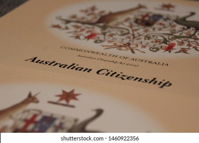 Brisbane, Queensland / Australia-July 25th 2019: Australian Citizenship