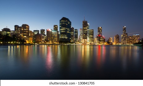 Brisbane sky line at night