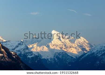 Bristen swiss mountain, view from Stockflue Imagine de stoc © 
