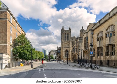 Bristol Cathedral On College Green In Bristol