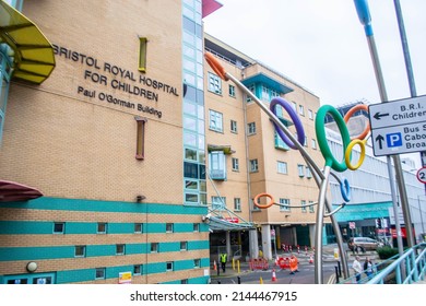 BRISTOL, ENGLAND- 15 January 2022: Bristol Royal Hospital For Children Paul O'Gorman Building exterior
