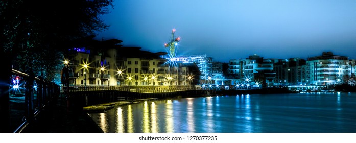 Bristol Harbourside At Night