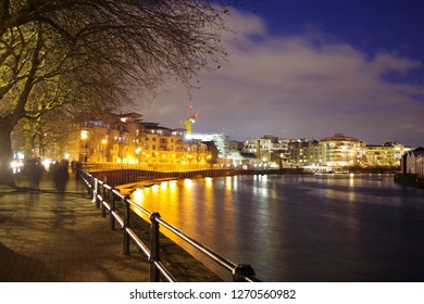 Bristol Harbourside At Night