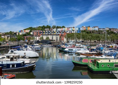 Bristol Marina In The County Of Somerset In England