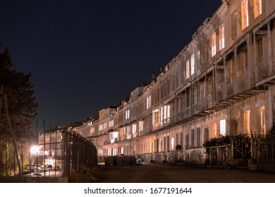 The Bristol Royal Crescent At Night