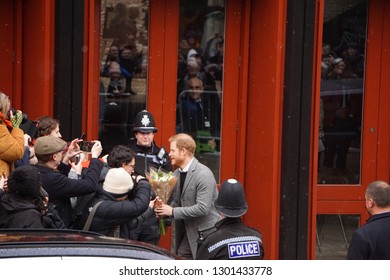 Bristol, UK - 02/01/19: Prince Harry And Megan Visit Bristol Old Vic Theatre