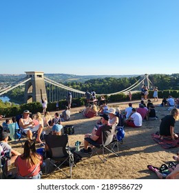 Bristol, The UK - 11 August 2022 - This Is Hot Ballon Festival In Bristol At Summer Time