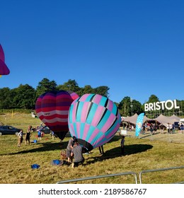 Bristol, The UK - 11 August 2022 - This Is Hot Ballon Festival In Bristol At Summer Time