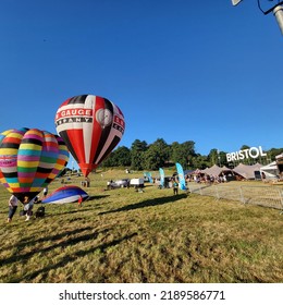 Bristol, The UK - 11 August 2022 - This Is Hot Ballon Festival In Bristol At Summer Time