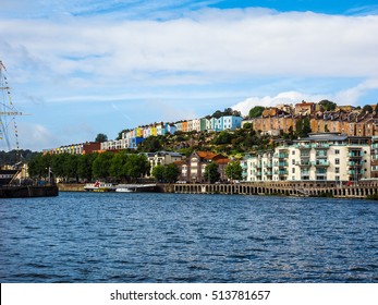 BRISTOL, UK - CIRCA SEPTEMBER 2016: HDR Bristol Harbour (part Of Port Of Bristol)