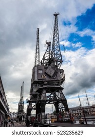 BRISTOL, UK - CIRCA SEPTEMBER 2016: HDR Bristol Harbour (part Of Port Of Bristol)