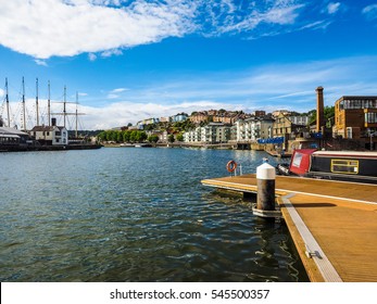 BRISTOL, UK - CIRCA SEPTEMBER 2016: HDR Bristol Harbour (part Of Port Of Bristol)