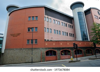 Bristol, UK – July 9, 2019 - Dorothy Hodgkin Building of the University of Bristol, housing the Laboratories of Integrative Neurosciences and Endocrinology on Marlborough street in Bristol, England