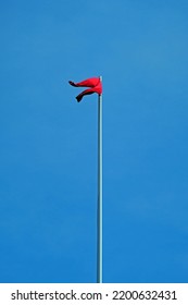 BRISTOL, UK - MAY 8, 2016: A Pair Of Red Trousers Fly From A Flagpole Near City Hall. Mayor George Ferguson, Who Often Wore Red Trousers, Had Just Been Defeated In The Election Held On May 5.