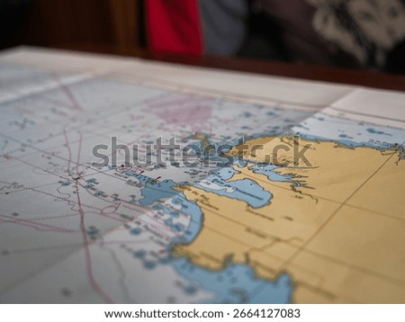 A britany navigation map with focus