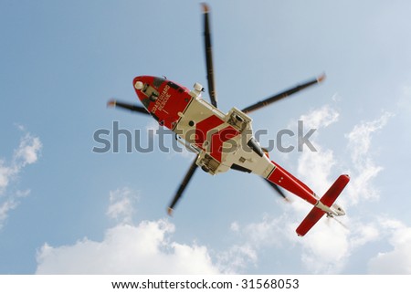 British Coastguard rescue helicopter