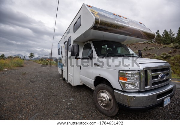 British Columbia, Canada - 06/22/2019: Touring Canada\
with an RV campervan, 