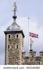 British Flag At Half Mast