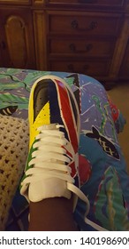 British Flag And Jamaican Flag Customized Sneakers