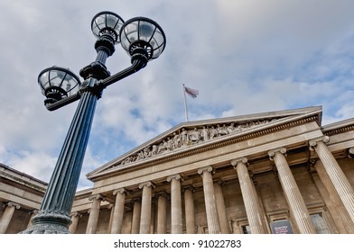British Museum Main Entrance At London, England