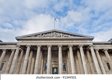 British Museum Main Entrance At London, England