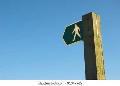 British Public Footpath Sign