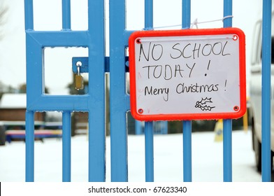 British School Closed Due To Snow