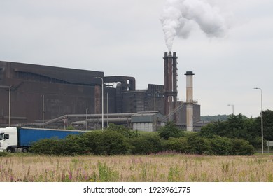 British Steel Works Scunthorpe UK